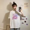 Summer New Student Tops Dark Korean Version Loose Printing Short-sleeved T-shirt Women's Ins Tide