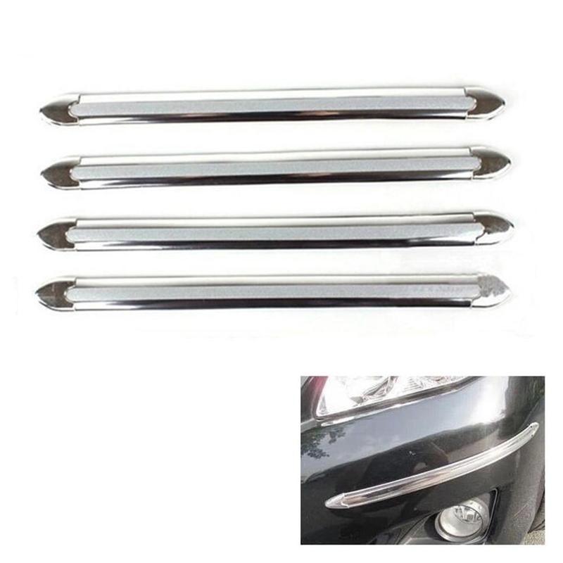 4 Stück Auto Antikollisionsstreifen Stoßstangenschutz Auto Crash Bar Anti-Rub Bar
