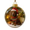 Funny Dog Christmas Ornament Cute Mischievous Dog Decor with Playful Expressions Festive Gag Gift for Pet Lovers