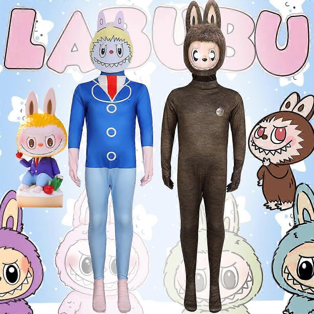 Para Disfraz Cosplay Labubu Mono Fiesta Disfraz Elegante Body para Niños Adultos menos