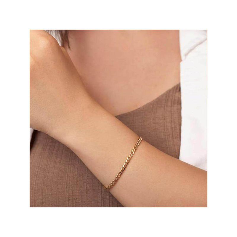 Emanco Fashion Stainless Steel Minimalist Easiest for Match Electroplated 14K Gold Non-Fading Thin Chain Jewelry Chain