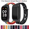 Nylon Straps For Redmi Band 2 Accessories Case+Wrist Bracelet Soft SmartWatch Breathable Watchband Belt for Xiaomi Band 8 Active