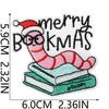Fun Bookworm Pattern Embroidery Cloth Sticker Literary Reading Elements Clothes Bag Ironing Creative Decorative Patch Sticker