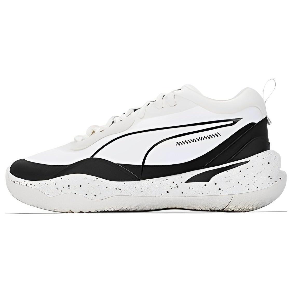PUMA Playmaker Spray White Black Unisex 388467-01 EU 39