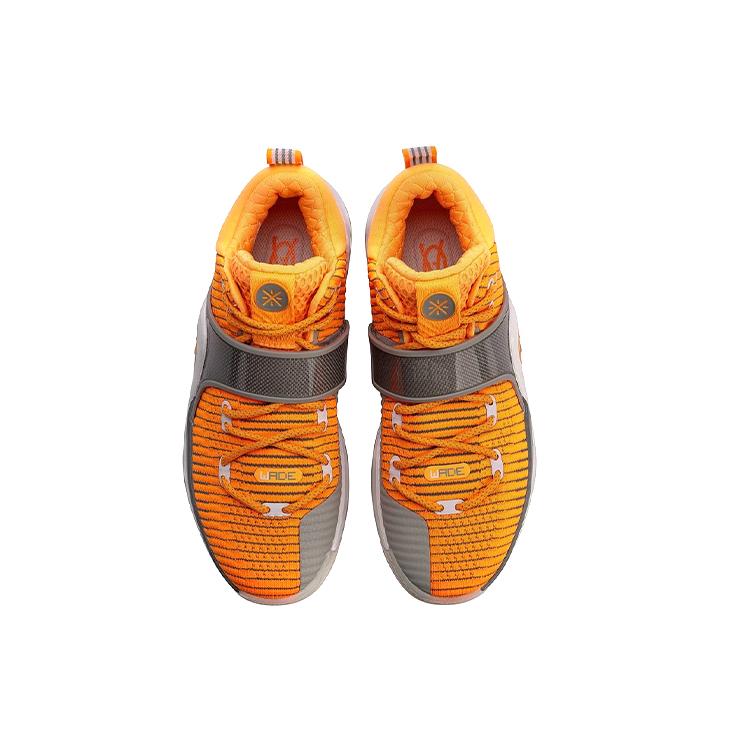 Li Ning WOW 6 Way Of Wade 6 Energy Dämpfung Rutschfest Niedrig geschnittene Basketballschuhe Herren Orange ABAM089-33
