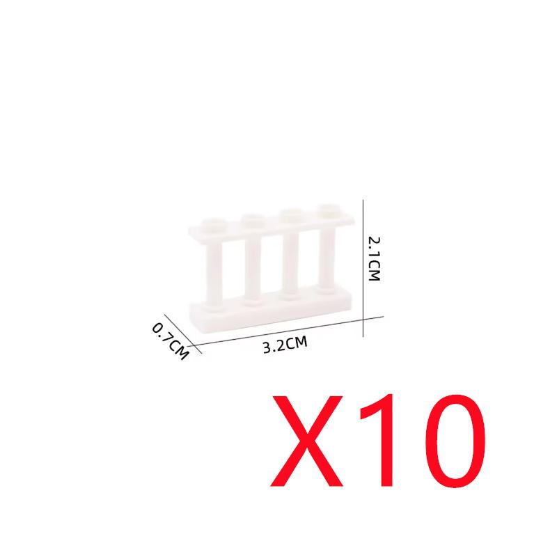 MOC City Architecture Building Blocks Basic Accessories Fences Stairs Houses Gardens Tree Trunks Bricks Compatible Toy Gift X031