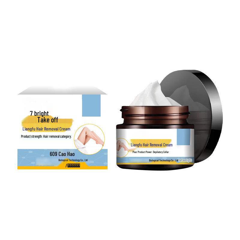 

Крем для удаления волос Bright Fu 50г - Нежный, не раздражающий для тела, рук, ног и подмышек, не оставляет следов