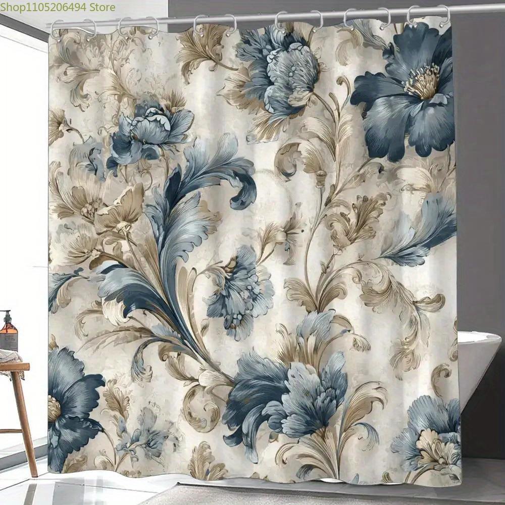 

A Bathroom Shower Curtain, Tutorial, Anniversary Shower Curtain, Includes 12 Hooks, 70.87*70.87inch Bathroom Window Curtain Ho 150x180cm