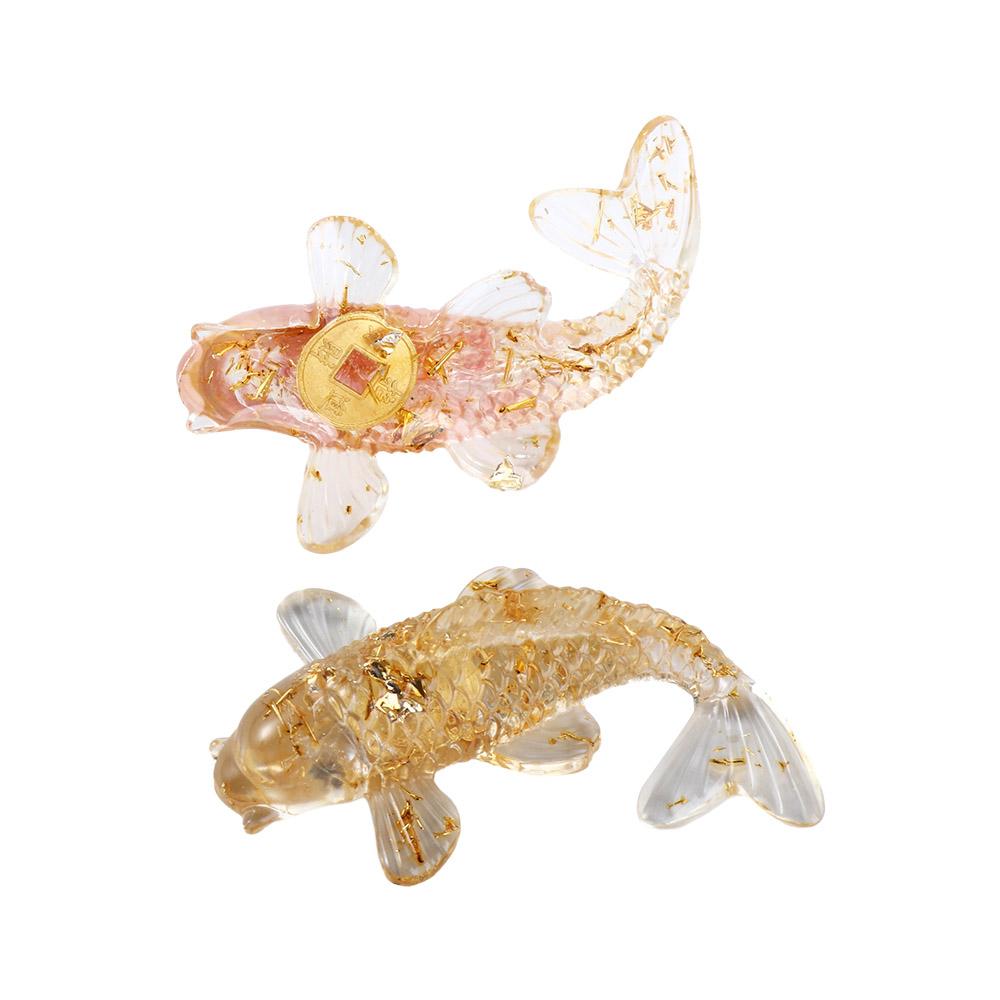 Fish Natural Crystal Decoration Gift Fish Ornaments Wedding Accessories Car Pendant Artificial Fish