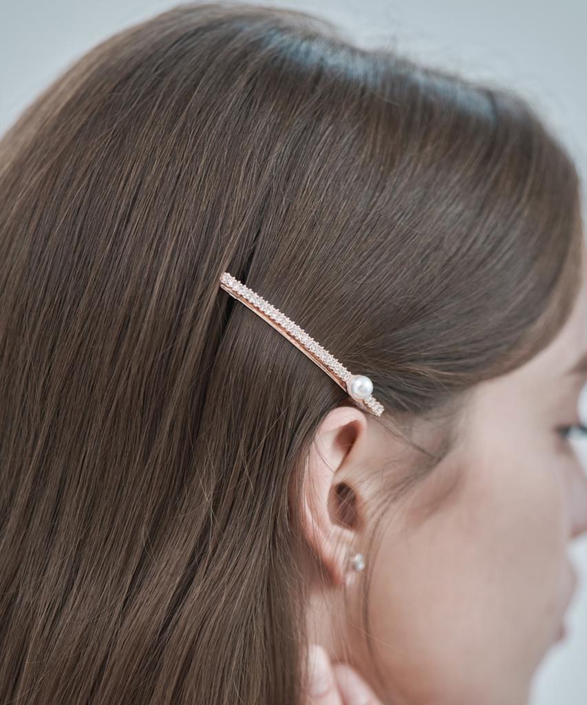 Ellejewelry Cubic Pearl Point Hairpin Elhp022