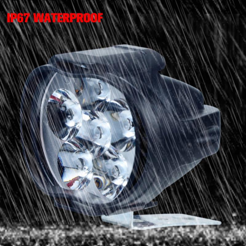 2/1Pcs Motorcycles Headlight Working Spot Light Motorbike 6500k White Super Bright 6 LED Fog Lamp 1200LM LED Scooters Spot