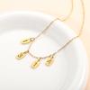 CARLIDANA Personality DIY Number Stainless Steel Digital Gold Plated Pendant Charm Necklace Accessories Jewelry Making Women Men