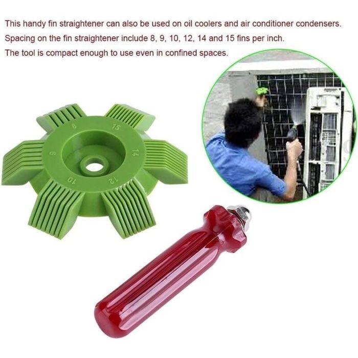 Peigne de Condenseur AC Evaporateur à Condensateur Radiateur Coil Fin Lisseur Peigne Râteau Outil de Conditionnement D\'air