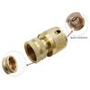 KX4B Brass Garden Hose Fittings Connector Adapter Brass Female Faucet Leader Couplers Water Hose Connector 3/4" Female