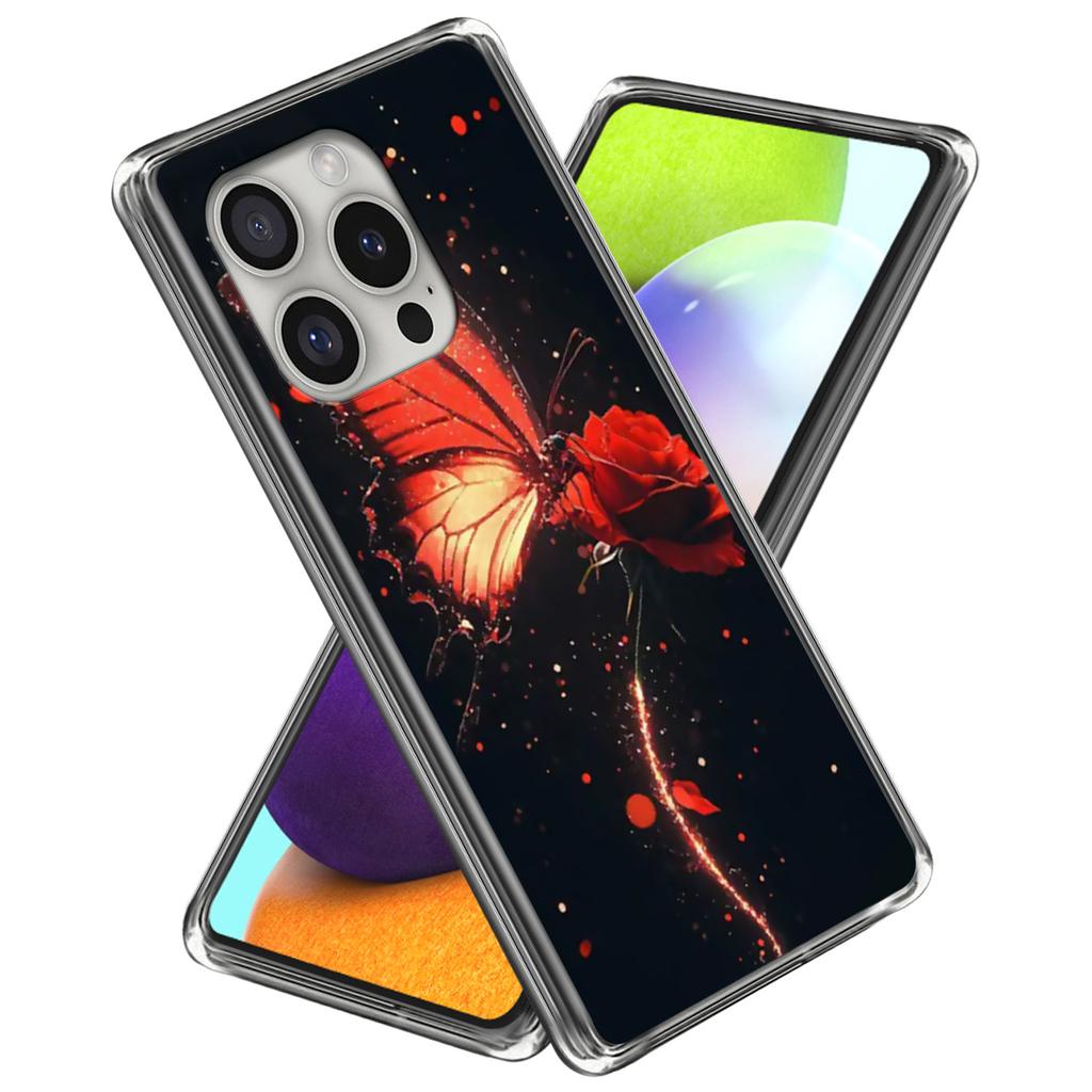 For iPhone 16 Pro Case Pattern Printed Shockproof TPU Phone Cover