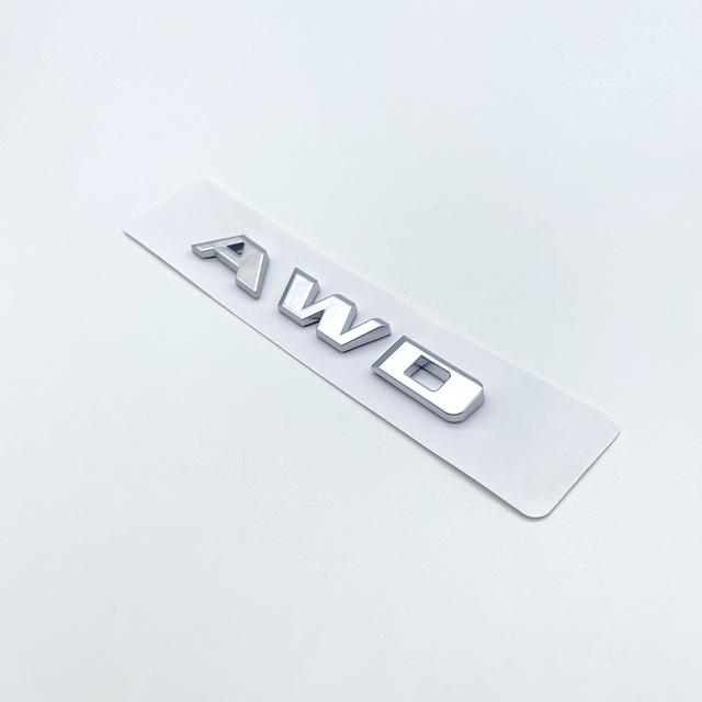3D Letters Numbers Emblem for Cadillac XT4 XT5 XT6 XTS AWD Car Trunk Lid Nameplate Badge Logo Sticker Chrome Glossy Black