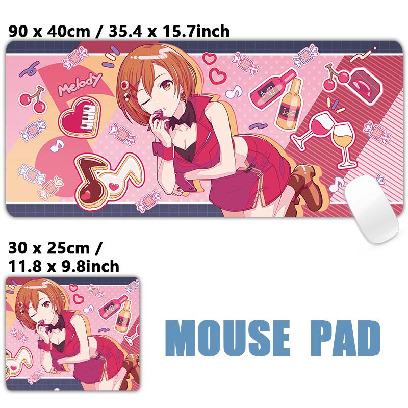 Project Sekai Geburtstag Voller Charakter 25-ji Nightcord de PJSK Mauspads Tischmatten Gaming XXL Anime Mauspads Tastatur Desktop Matten