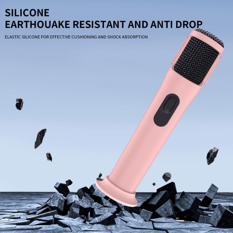 Soft Silicone Case For Handheld Wireless Mic Cover Shell Prevents Scratches Harm Ideal For Travel And Music meetings