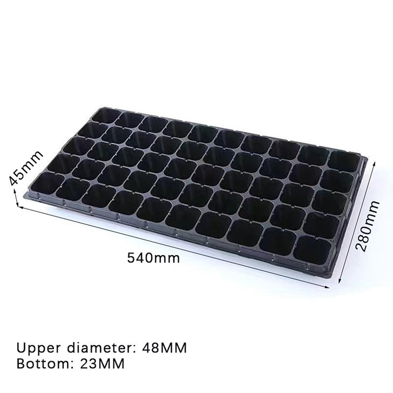60g/6 Packages Of Seedling Tray Planting Tray Porous Box To Deepen The Balcony Seedling Cutting Vegetables Thickened Hole Tray