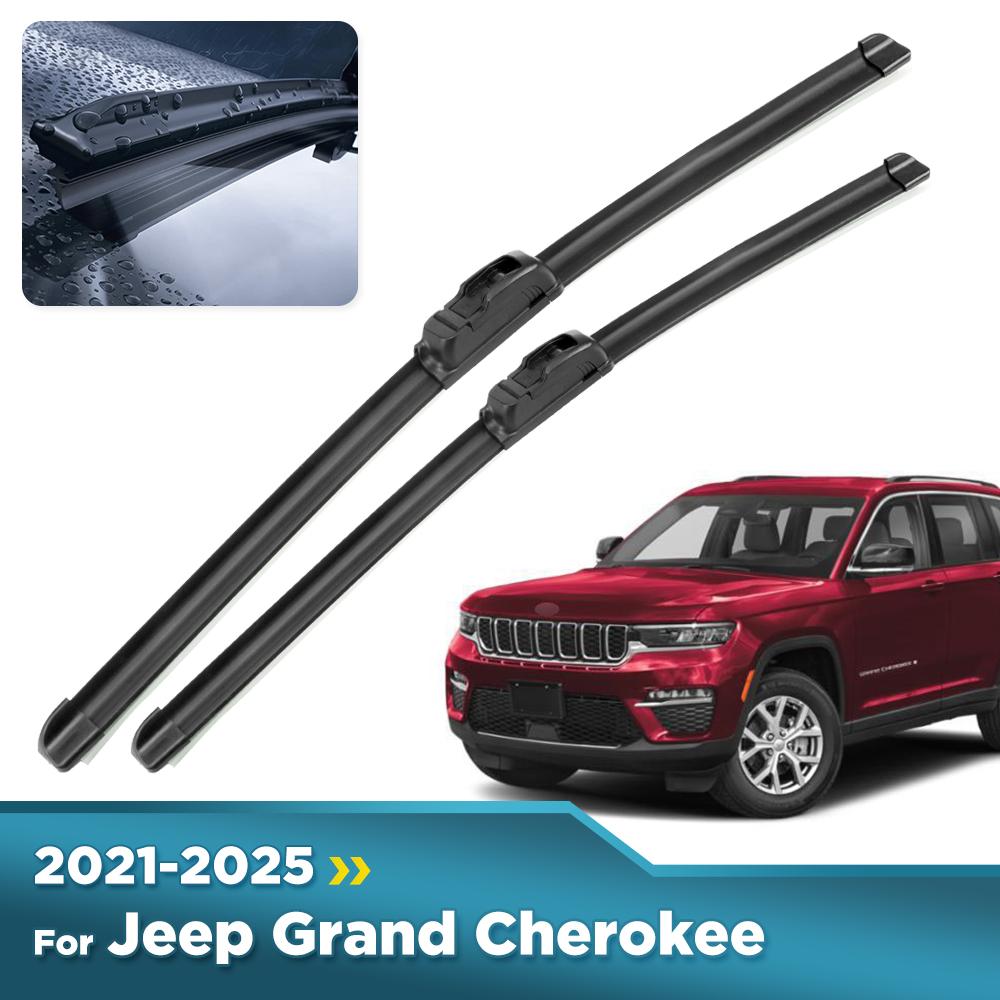 For Jeep Grand Cherokee WL 2021-2025 2022 2023 2024 Wiper Front Wiper Blades Windshield Windscreen Window Brush 22"+21