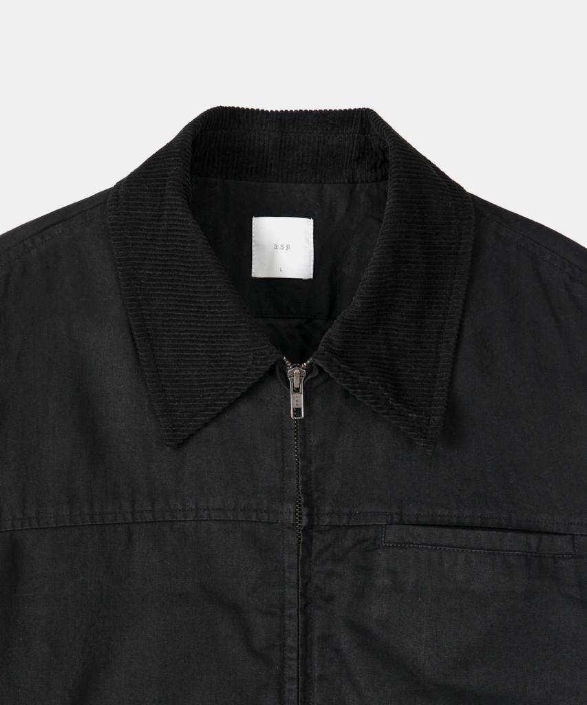 Asp Waxed Cotton Work Jacket - Black