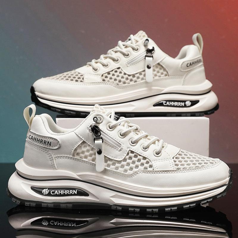 Men's summer breathable mesh shoes, new hollow mesh thin mesh sports and leisure board shoes
