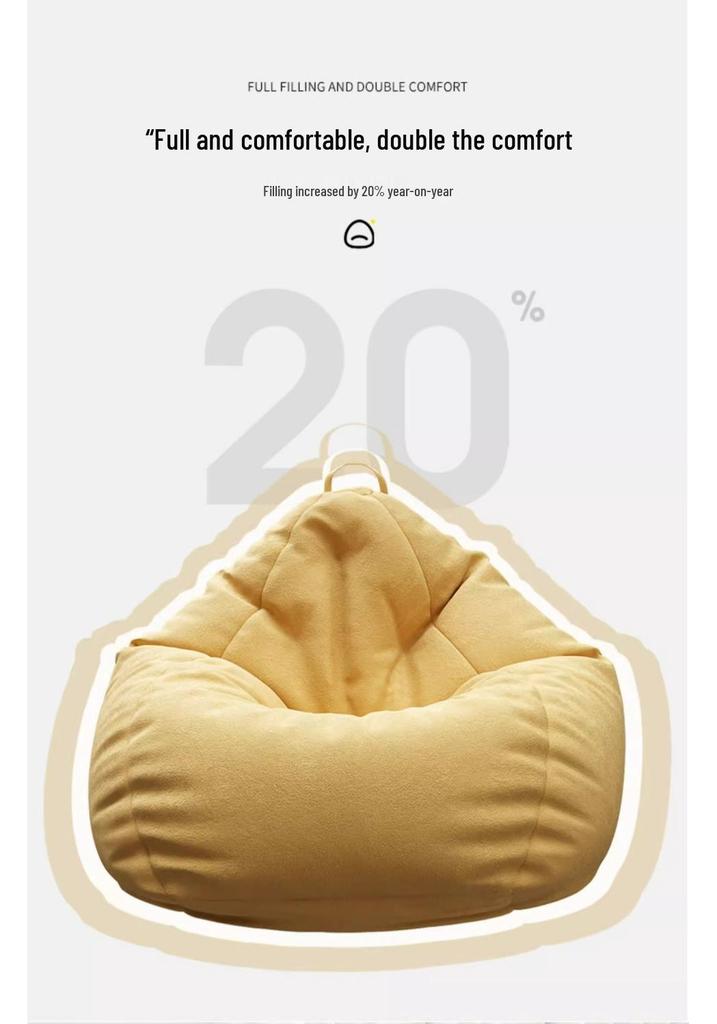 Lazy Recliner Sofa: Convertible Beanbag Chair for Balcony & Bedroom