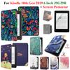 Etui na Kindle 10. generacji + Ochrona ekranu 6 cali z paskiem na rękę Skórzane etui Budzenie/Uśpienie J9G29R Funda