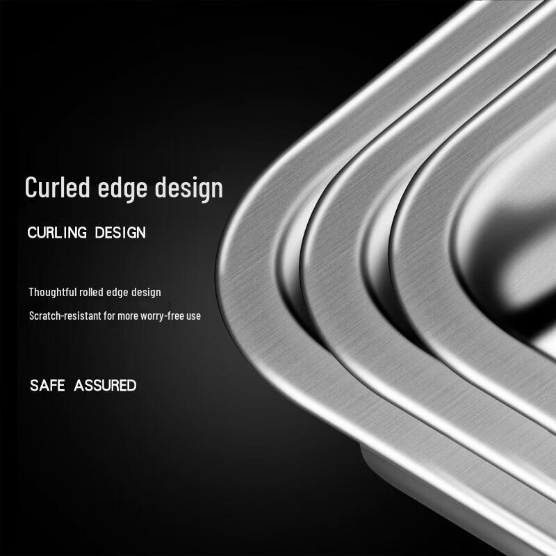 Commercial Rectangular Stainless Steel Steaming Tray