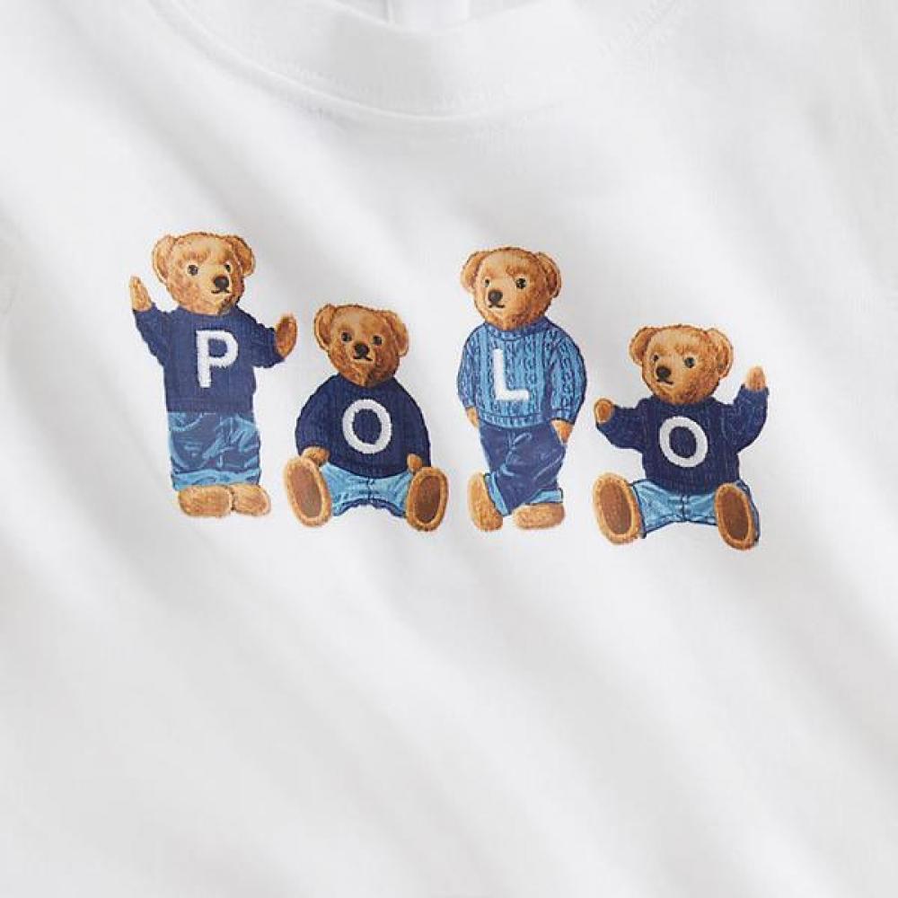 Polo Ralph Lauren Baby Girls Polo Bear Logo Cotton Jersey Tee Cwpotshf8020157100