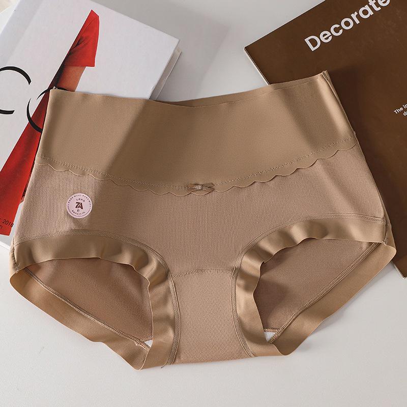 

Юран A-Class Бесшовные трусы-слипы с высокой посадкой из антибактериального хлопка для женщин больших размеров XL [60–70 kg]