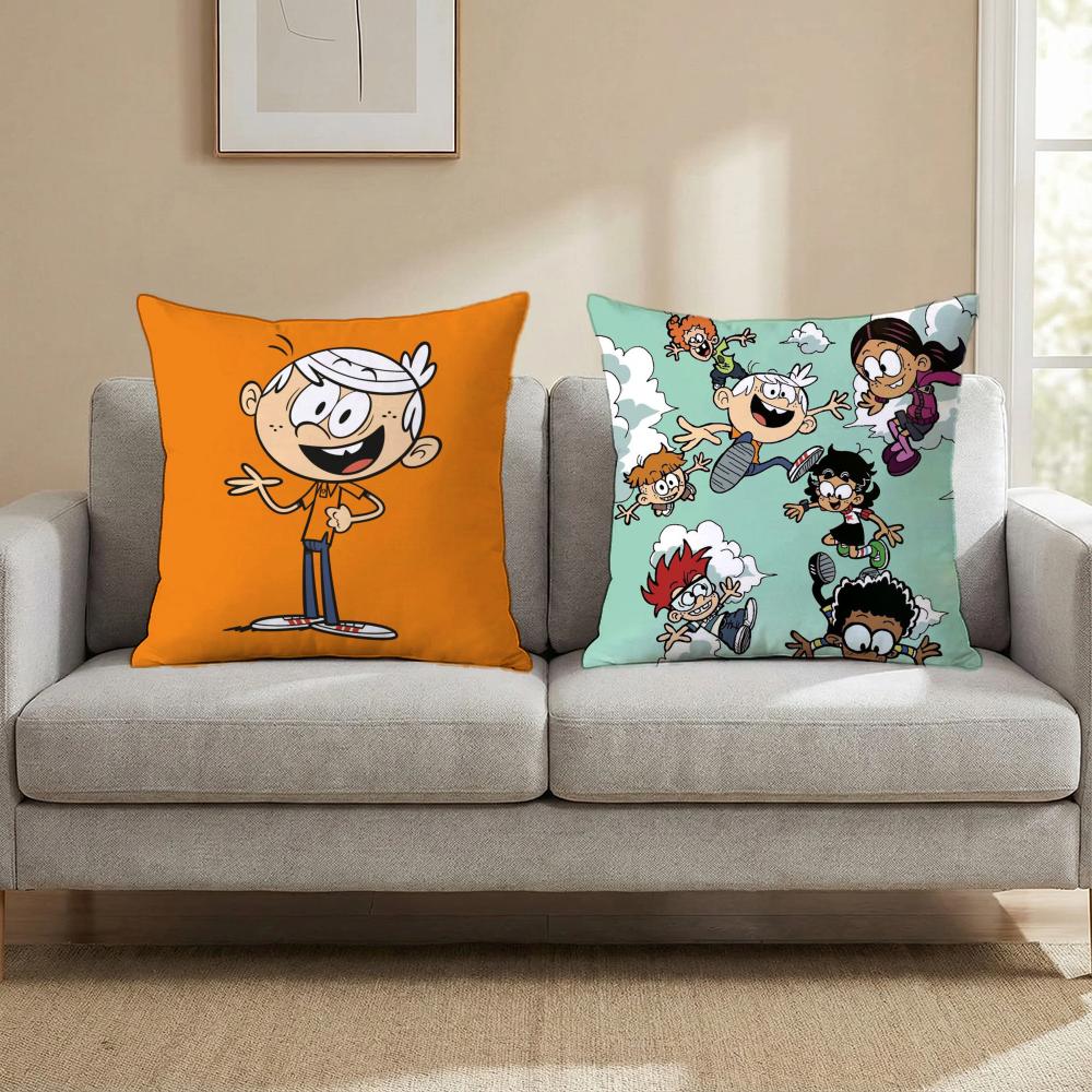 Potah na polštář L-Loud House Víceúčelový potah na polštář pro domácnost a auto - Oboustranný, měkký a odolný pro každodenní použití