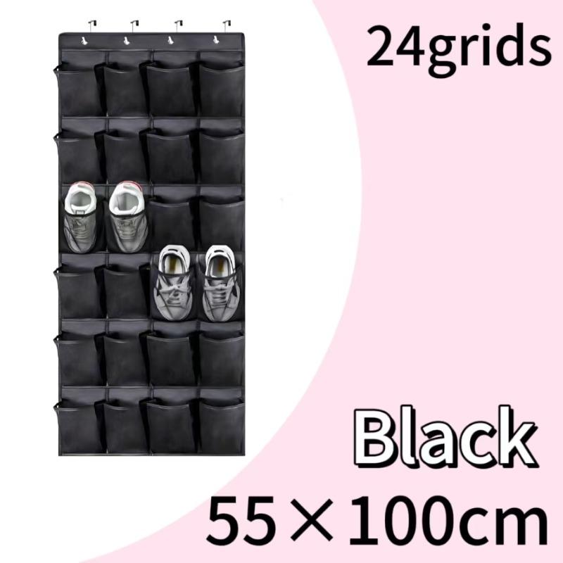 12/24 Pocket Shoes Organizer Rack Hanging Bag Wall Mounted Shoe Holder Hanging Over The Door Behind Closet Organizer Storage Bag