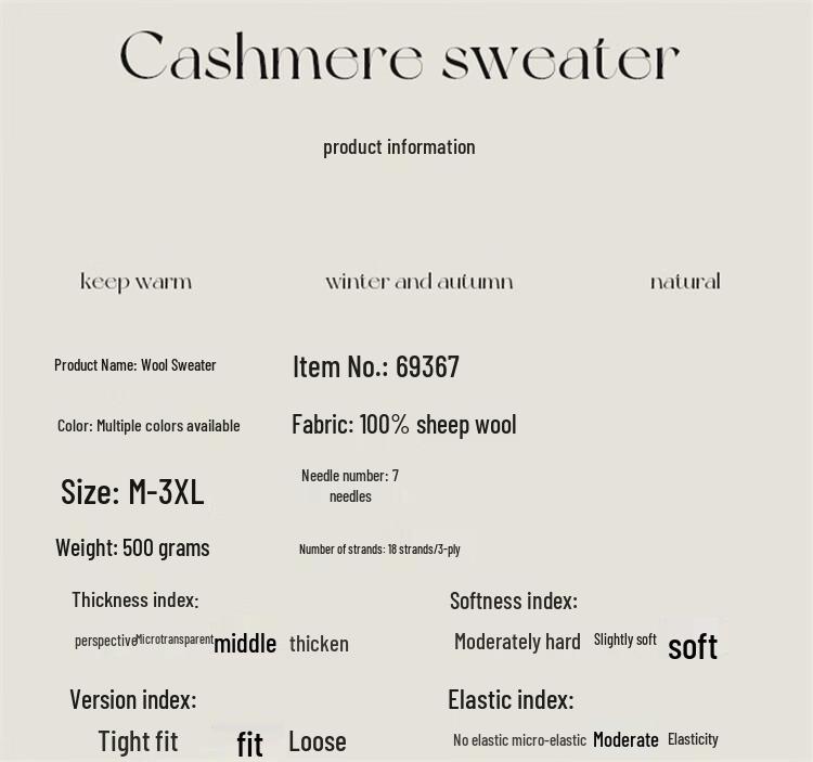 Hengyuanxiang Men's Thick 100% Wool Crewneck Sweater