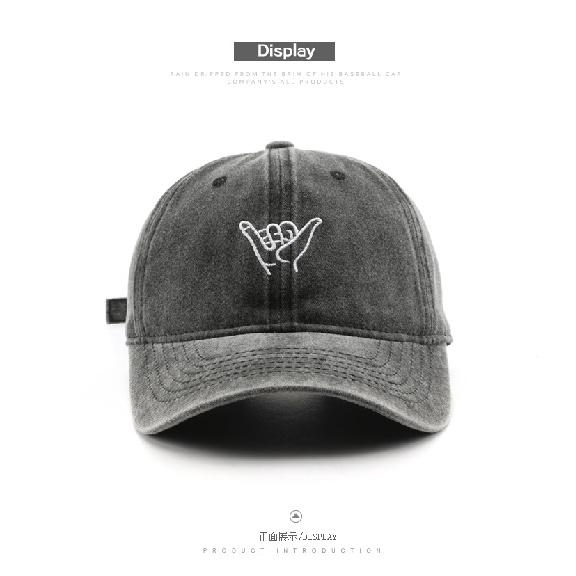 Women's Washed and Embroidered Baseball Cap, Suitable for Outdoor Activities and Providing Sun Protection