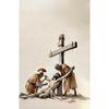 Jesus Carry The Cross Posters and Prints Canvas Printing Vintage Christian Wall Art Picture for Living Room Home Decor Gifts