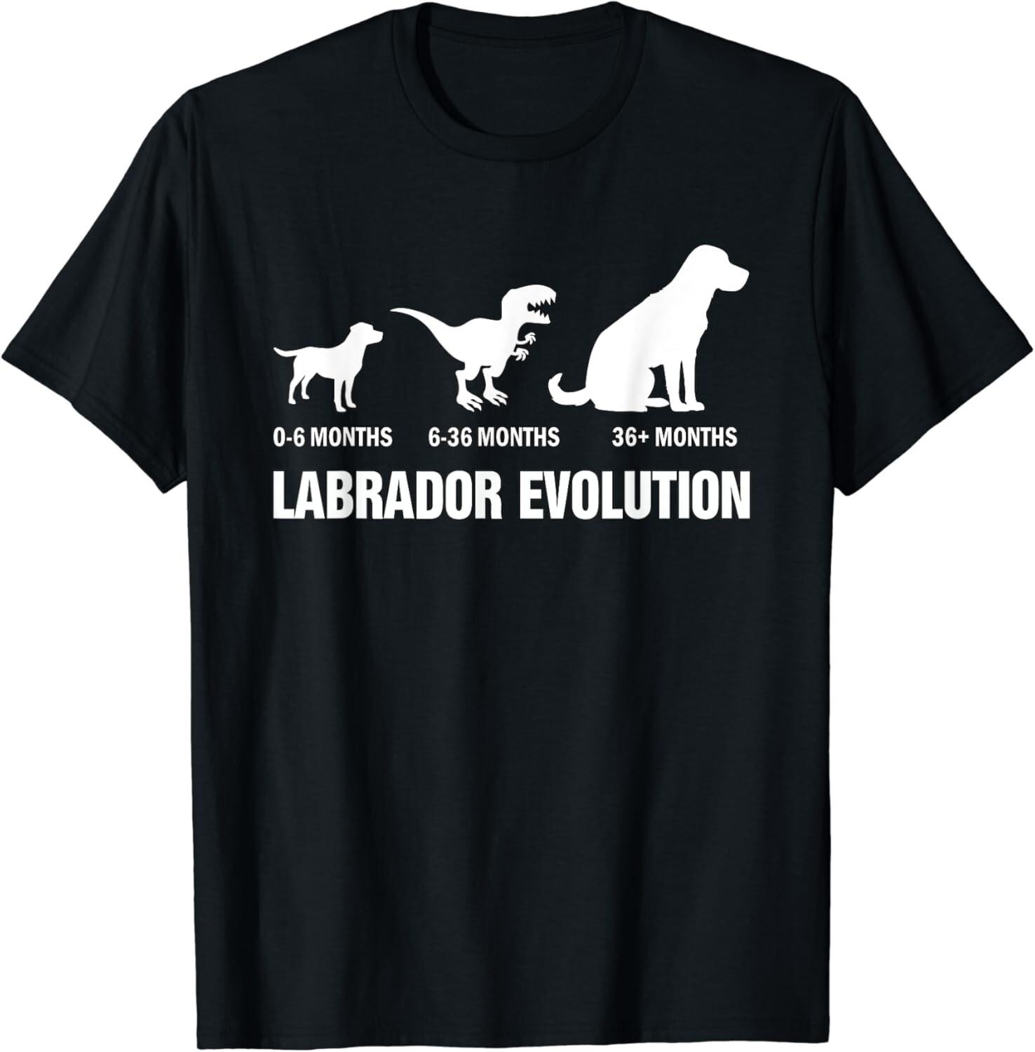 

Labrador Retriever Evolution Dog Funny Saying Gift Unisex T-Shirt 5XL різнокольоровий