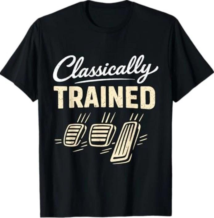 Classically Trained Car Guy Racing Gear Manual Driver T-Shirt S