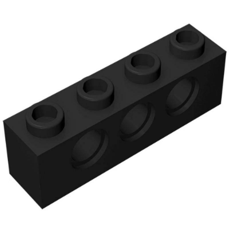 50g 3701-Compatible Small Particle MOC Educational Spare Parts: 1x4 Brick with 3 Holes