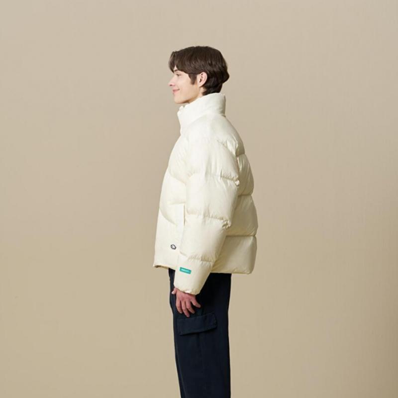 Curve Quilted Puffer Down  Beige  [23fw]