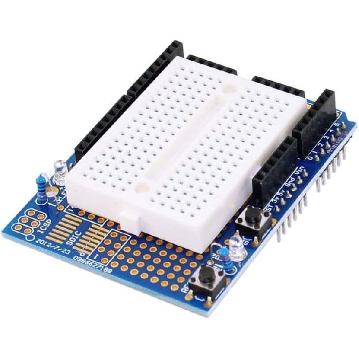 Breadboard Shield for Prototyping Arduino Uno