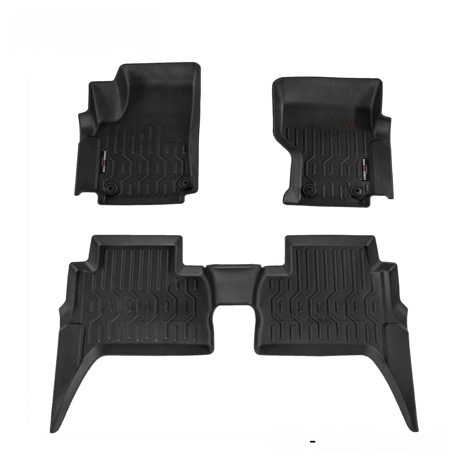 Volkswagen Amarok 2011-2022 TPE All-Weather 3D Custom-Fit Waterproof Floor Mats