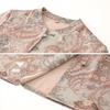 Elegant Women's Loose Fit Floral Print 3/4 Sleeve Blouse