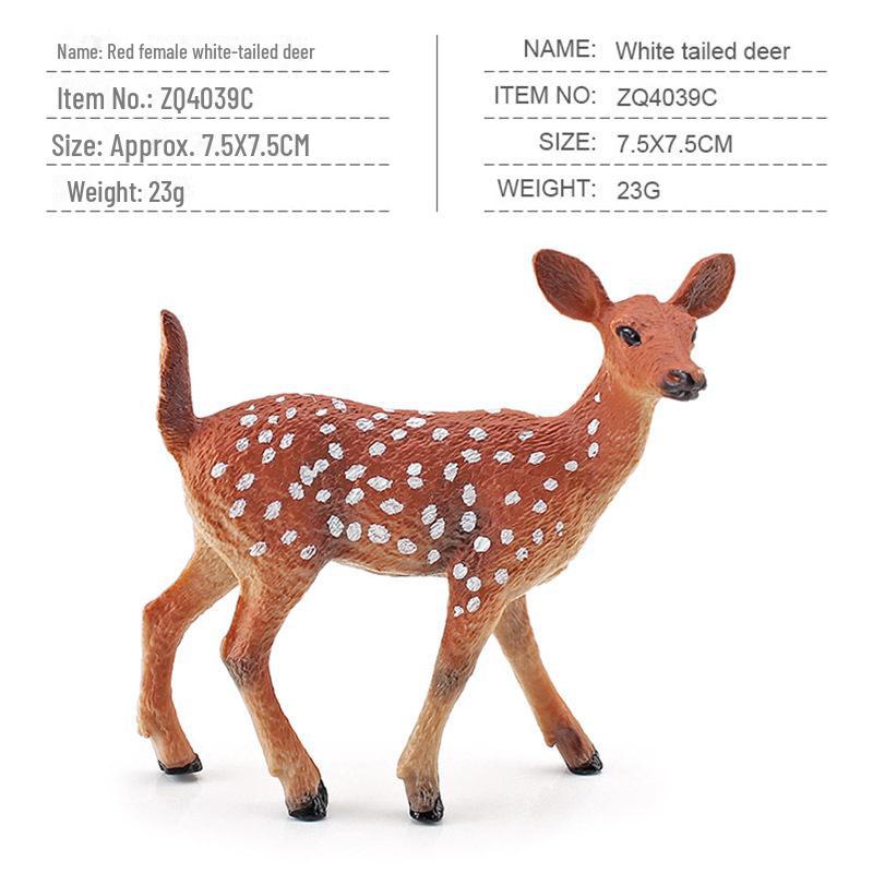 

Детская головоломка «Лесные животные»: Игрушки-модели оленей: белохвостый олень, пятнистый олень, лось