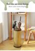 Minshuku Café Home Rattan-Style Umbrella Stand, Cream