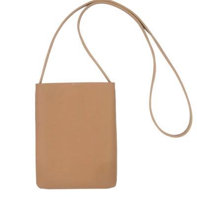 Kaiyusha Women's Lightweight Crossbody Shoulder Bag with Long Strap (Beige)