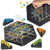 Chain Triangle Chess Game Triggle Rubber Band Game Educational Interactive Game Battle Set For Family Party Gift