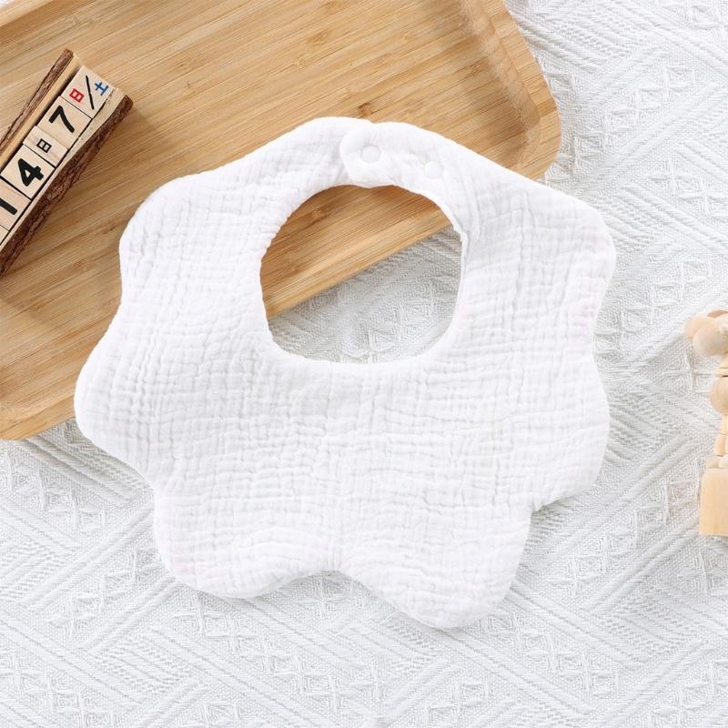 Baby Feeding Bibs 6 Thick Layer Burp Cloth Drool Bibs for 0-3Y Infant Gender Neutral Drooling Bib Newborns Shower Gift