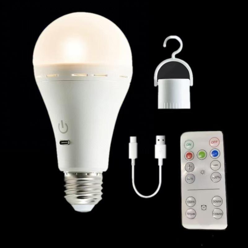 Rechargeable E27 RGB Touch Wall & Table Lamp with Remote Control