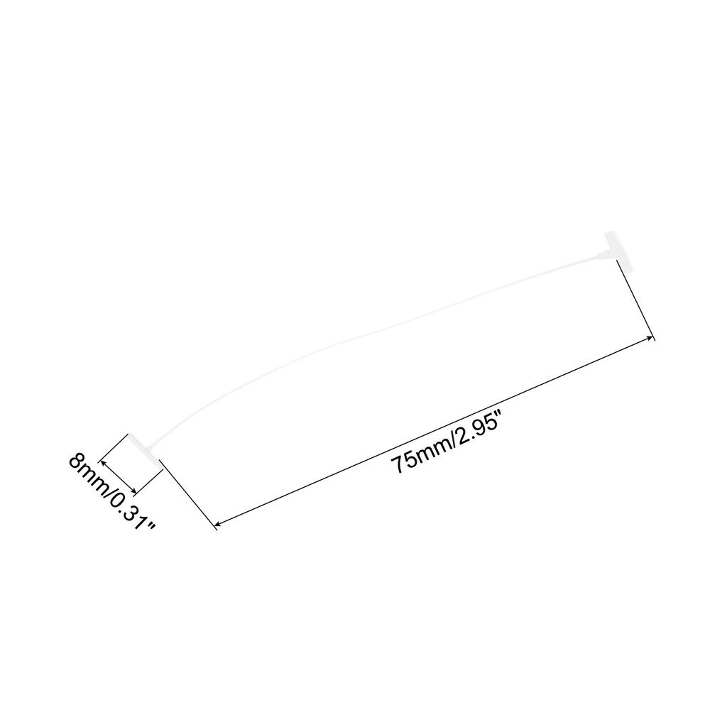 1500pcs Standard Tagging Fasteners Plastic Regular Standard Label Tagging Barbs for Garment Price Tag Label Tagging Barbs